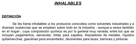 Inhalables